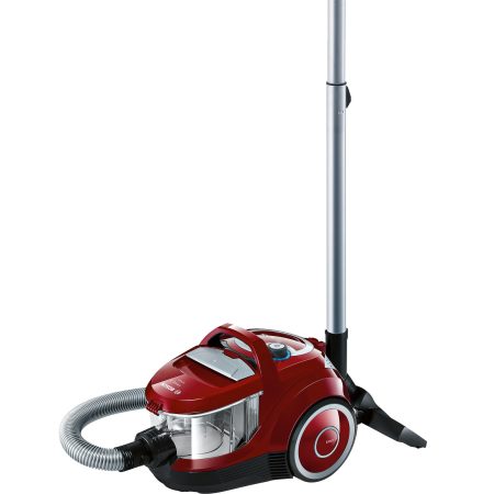 Aspirator fara sac Bosch BGC2U230, 550 W, 1.4 L, 21.8 kWh/an, Nivel zgomot 80 dB, Filtru Hepa, Cap de aspirare Silent Clean, Motor HiSpin, Tehnologie SensorBagless, Rosu