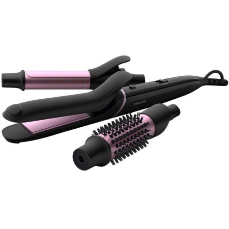 Set de coafat multifunctional Philips BHH822/00, 210º, Invelis ceramic, Negru