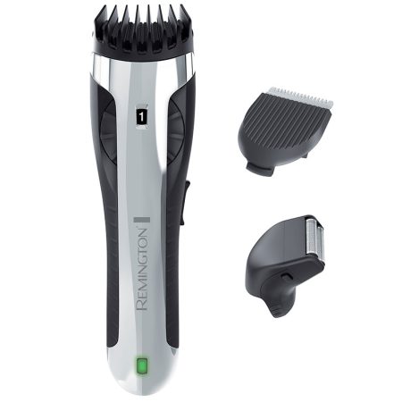 Aparat de tuns corporal Remington Bodyguard BHT2000A, Acumulator, 3-12 mm, Umed/Uscat, Negru/Gri