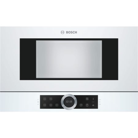 Cuptor cu microunde incorporabil Bosch BFL634GW1, 21 l, 900 W, Touch, Alb