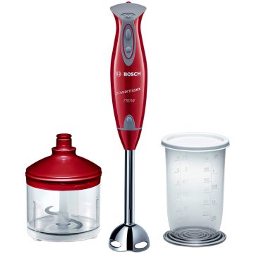 Mixer vertical Bosch MSM65PER, 750 W, 0.7 l, 1 viteza, Rosu