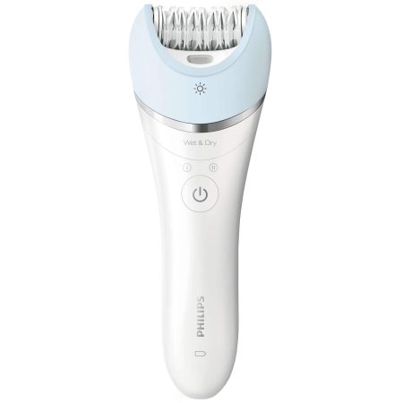 Epilator Philips BRE605/00, 32 Puncte de prindere, 2 viteze, Alb/Albastru