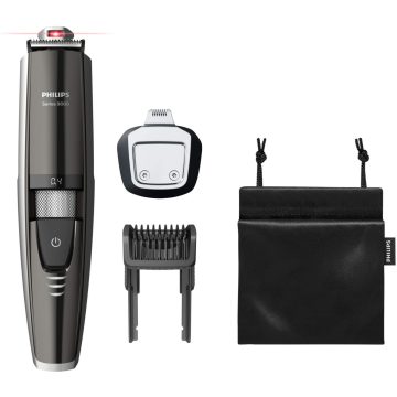 Aparat de tuns barba Philips BT9297/15, Acumulator, 0.4-7 mm, Negru/Argintiu