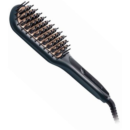 Perie electrica de indreptat parul Remington CB7400, Invelis ceramic, 230º, Negru