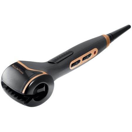 Ondulator automat Rowenta Expertise So Curl CF3710F0, 230º, Invelis ceramic si turmalina, Negru/Portocaliu