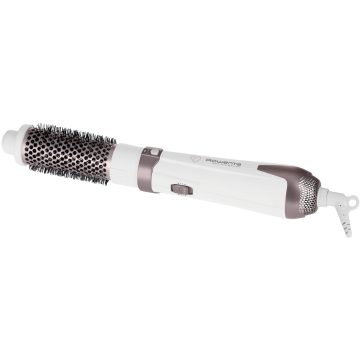 Perie cu aer cald Rowenta CF7830F0, 1200 W, 2 viteze, Invelis Cashmere Keratin, Alb/Roz