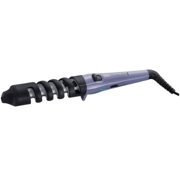 Ondulator Remington Dual Curl Ci63E1, Tambur in spirala, 200º, Invelis ceramic si turmalina, Mov/Negru