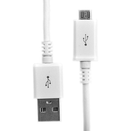 Cablu de date Procell, Micro USB, Alb