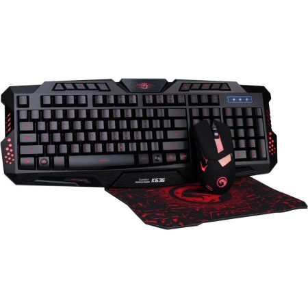 Kit tastatura + mouse + mousepad gaming Marvo CM350