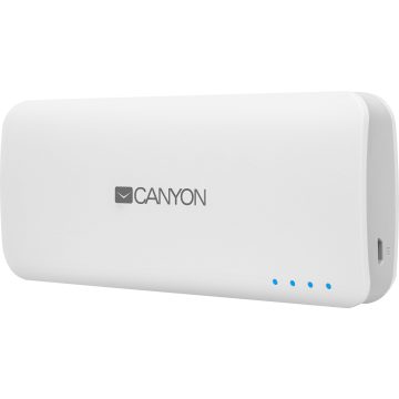 Acumulator extern Canyon CNE-CPB100W, 10000 mAh, Alb