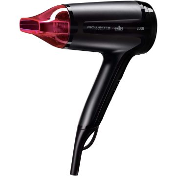 Uscator de par Rowenta CV1612F0, 1600 W, 2 setari viteza/temperatura, Negru/Roz