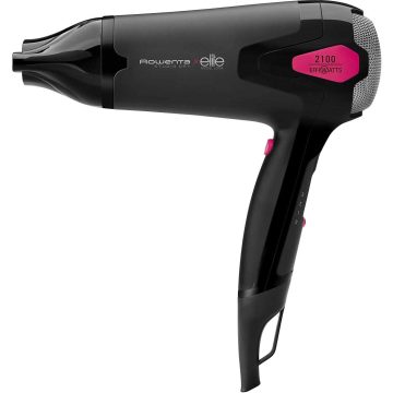 Uscator de par Rowenta Studio Dry CV5372F0, 1700 W, 3 viteze, 3 trepte temperatura, Negru/Roz