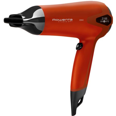 Uscator de par Rowenta Studio Dry CV5384F0, 1700 W, 3 viteze, 3 trepte temperatura, Negru/Rosu