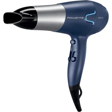 Uscator de par Rowenta CV5610F0, 2200 W, 2 viteze, 3 trepte temperatura, Albastru