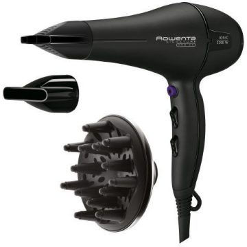 Uscator de par Rowenta CV7840F0, 2200 W, 2 viteze, 3 trepte temperatura, Negru