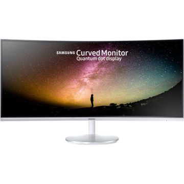 Monitor Curbat LED VA Samsung 34", UW-QHD (3440x1440),&nbsp;HDMI, Display Port, FreeSync, Alb, LC34F791WQUXEN