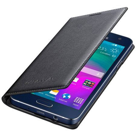 Husa Flip Cover Samsung EF-FA300BCEGWW pentru Galaxy A3, Negru