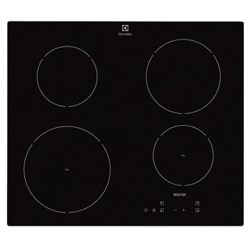 Plita incorporabila Electrolux EHH6240ISK, Inductie, 4 zone gatit, Touchcontrol, 60 cm, Sticla neagra