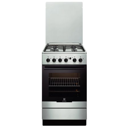 Aragaz pe Gaz Electrolux EKG51154OX, Rotisor, Grill, 4 arzatoare