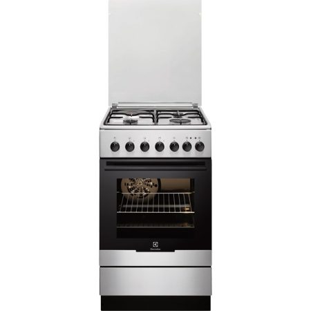 Aragaz mixt Electrolux EKM51351OX, Cuptor electric, 3 Arzatoare, 1 zona de gatit