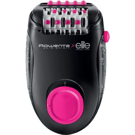 Epilator Rowenta Skin Spirit EP2902F0, 24 pensete, 2 viteze, Negru/Roz