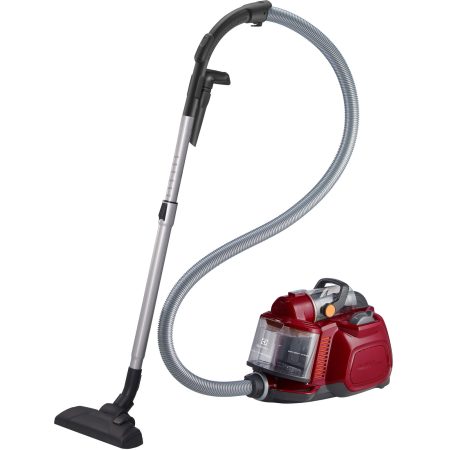 Aspirator fara sac Electrolux ESPC72RR, 650 W, 1.4 L, 26.4 kWh/an, Nivel zgomot: 72 dB, Clasa A, Tub telescopic, Filtru lavabil, Raza de operare 9 m, Rosu