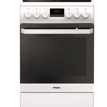 Aragaz electric Hansa FCCW58209, 4 zone gatit, Grill, A
