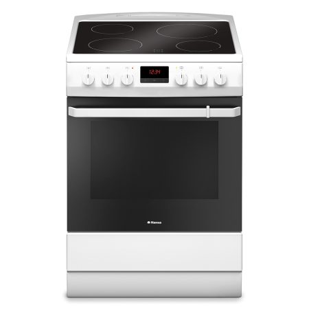 Aragaz electric Hansa FCCW69209, 4 zone gatit, Cuptor electric, Grill, Clasa A