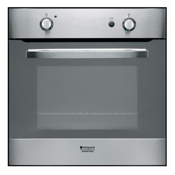 Cuptor incorporabil Hotpoint FHG IX/HA, gaz, 58 l, grill, rotisor, timer, inox