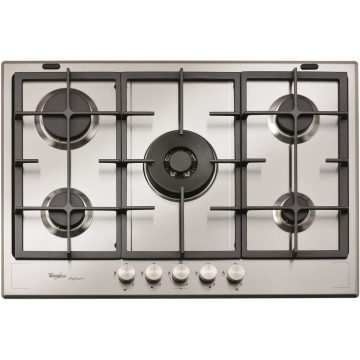 Plita incorporabila Whirlpool GMF 7522/IXL, Gaz, 5 arzatoare (Wok)