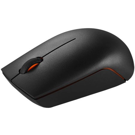 Mouse wireless Lenovo 300, USB, Negru