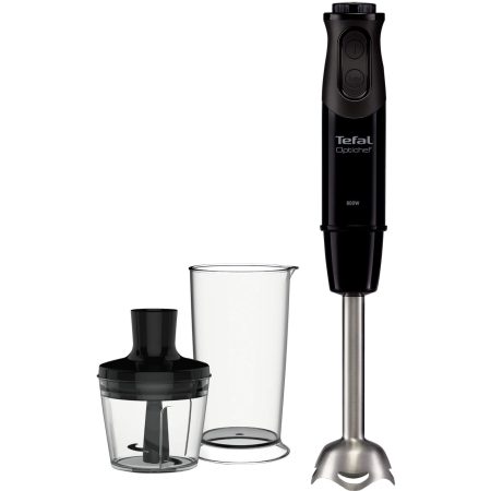 Mixer vertical Tefal OptiChef 2 in 1 HB641838, 800 W, 0.8 l, 10 viteze, Negru