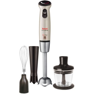 Mixer vertical Tefal Infini Force HB866A38, 700 W, 0.8 l, 20 viteze, Argintiu