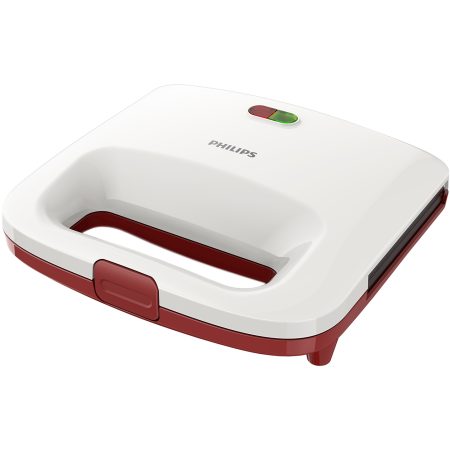 Sandwich-maker Philips Daily Collection HD2392/40, 820 W, Alb/Rosu