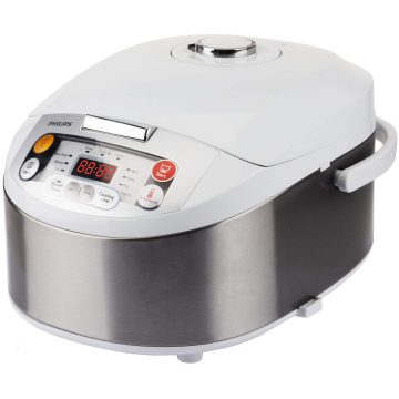 Multicooker Philips Viva Collection HD3037/70, 980 W, 5 l, Alb/Argintiu