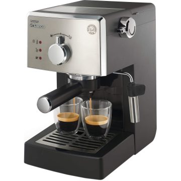 Espressor manual Philips Saeco Poemia HD8425/19, 1050 W, 1.25 L, 15 bar, Argintiu