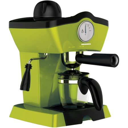 Espressor manual Heinner HEM-200GR, 800 W, 0.25 L, 3.5 bar, Verde