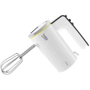 Mixer de mana Beko Foodster HMM7420W, 425 W, 4 viteze, Alb