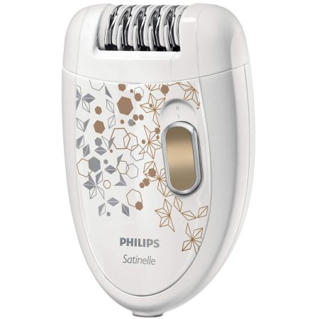 Epilator Philips Satinelle HP6425/01, 20 puncte de prindere, 2 viteze, Alb