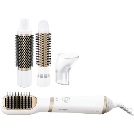 Perie cu aer cald Philips Essential Care Airstyler HP8663/00, 800 W, 3 viteze, Alb