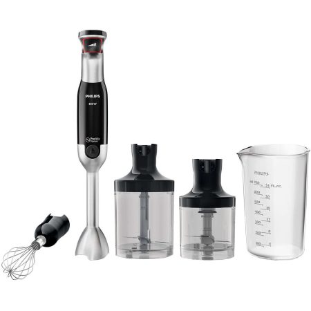 Mixer vertical Philips HR1673/90, 800 W, 1.2 l, 1 viteza, Negru