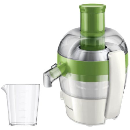 Storcator de fructe si legume Philips HR1832/52, 500 W, 0.5 l, Alb/Verde