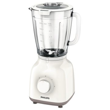Blender Philips Daily Collection HR2105/00, 400 W, 1.25 l, 2 viteze, Alb