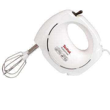 Mixer de mana Tefal Easy Max HT250138, 200 W, 2 viteze, Alb