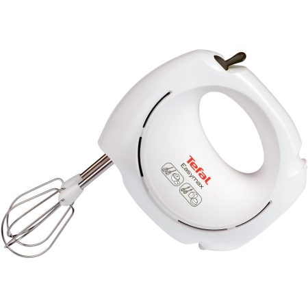Mixer de mana Tefal HT2501B1, 200 W, 5 viteze, Alb