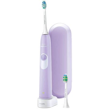 Periuta de dinti electrica Philips Sonicare Let`s Start HX6212/88, 31000 oscilatii, 1 program, 2 capete, Violet
