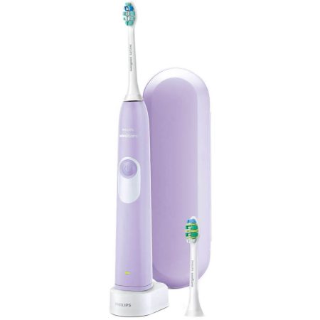 Periuta de dinti electrica Philips Sonicare Let`s Start HX6212/88, 31000 oscilatii, 1 program, 2 capete, Violet