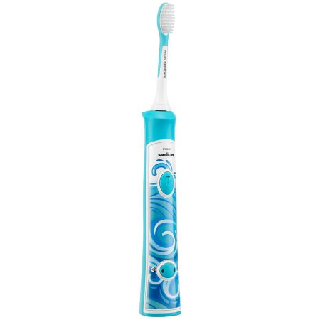 Periuta de dinti electrica pentru copii Philips Sonicare For Kids HX6311/07, 31000 oscilatii, 2 programe, 1 capat, Albastru