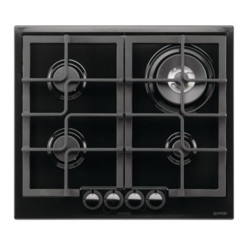 Plita incorporabila Gorenje G6SYB, gaz, 4 arzatoare, aprindere electrica, negru