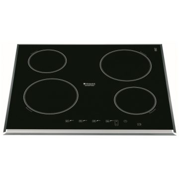 Plita incorporabila Hotpoint KIC640ZIT, inductie, 4 zone, vitroceramica, 60 cm, negru